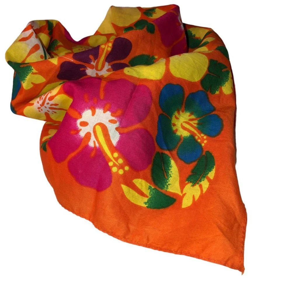 Floral Cotton scarf spectacular summer